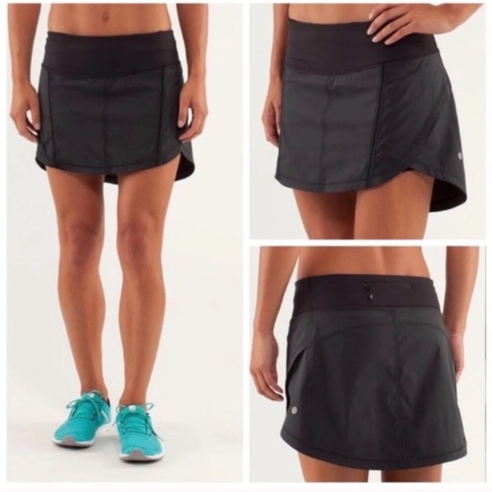 Lululemon Full Stride Skirt (Tall) - Black - 8